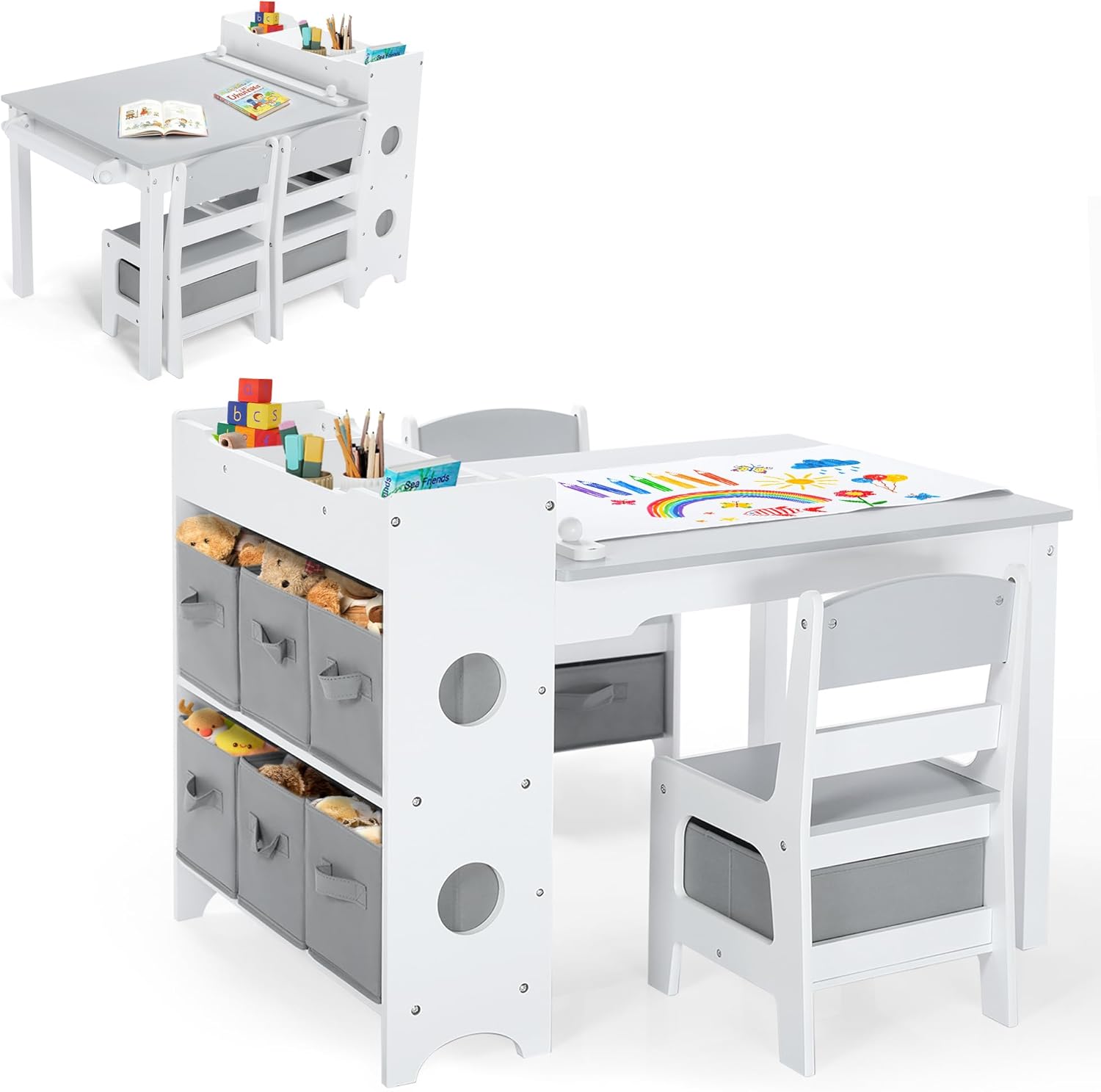 Art And Craft For Nursery - 어린이 미술 테이블 및 의자 세트,