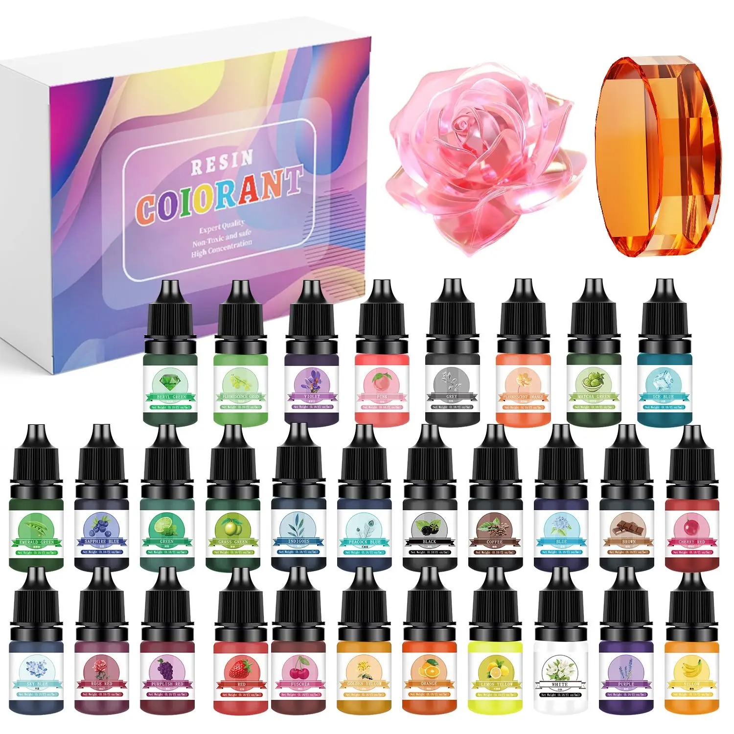 Alcohol Ink Set - 30색상 5ml 에폭시 레진 색소 키트
