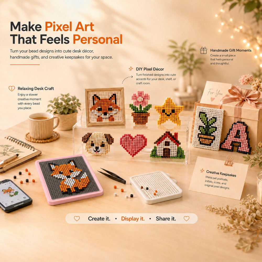 Art Craft Usa - LED 스마트 퓨즈 비드 페그보드, 앱으로