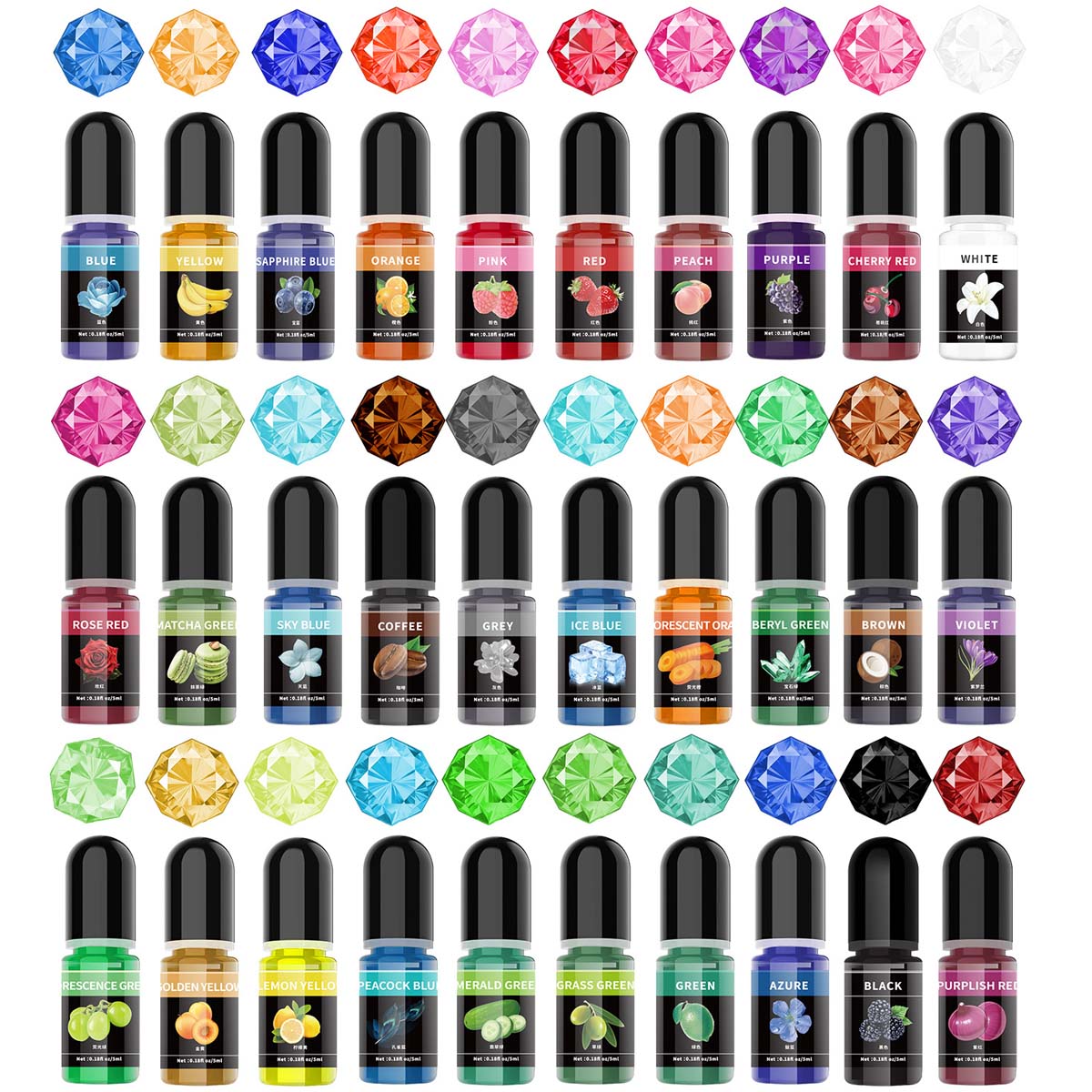 Alcohol Ink Set - 5ml/병 에폭시 수지 안료 액체 착색제