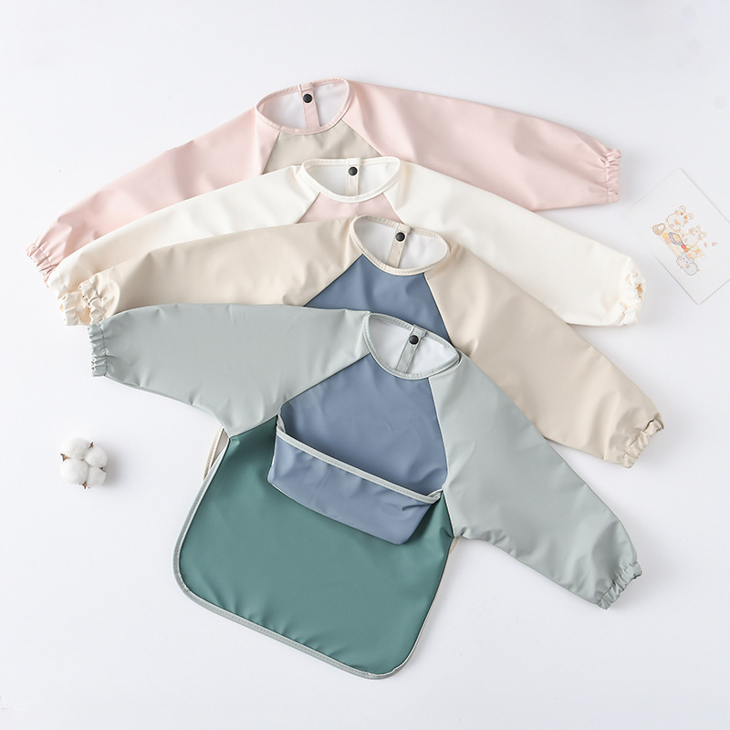 어린이 아기 긴 소매 PU Bibs 어린이 유아 미술  - Art Craft Easy 리뷰 및 가격
