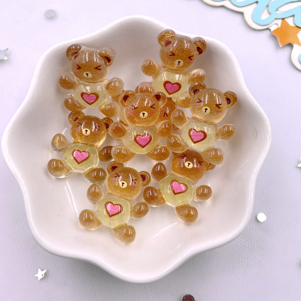 20Pcs 수지 반짝이 Kawaii 다채로운 미니 사랑 - Tv Art And Craft 리뷰 및 가격
