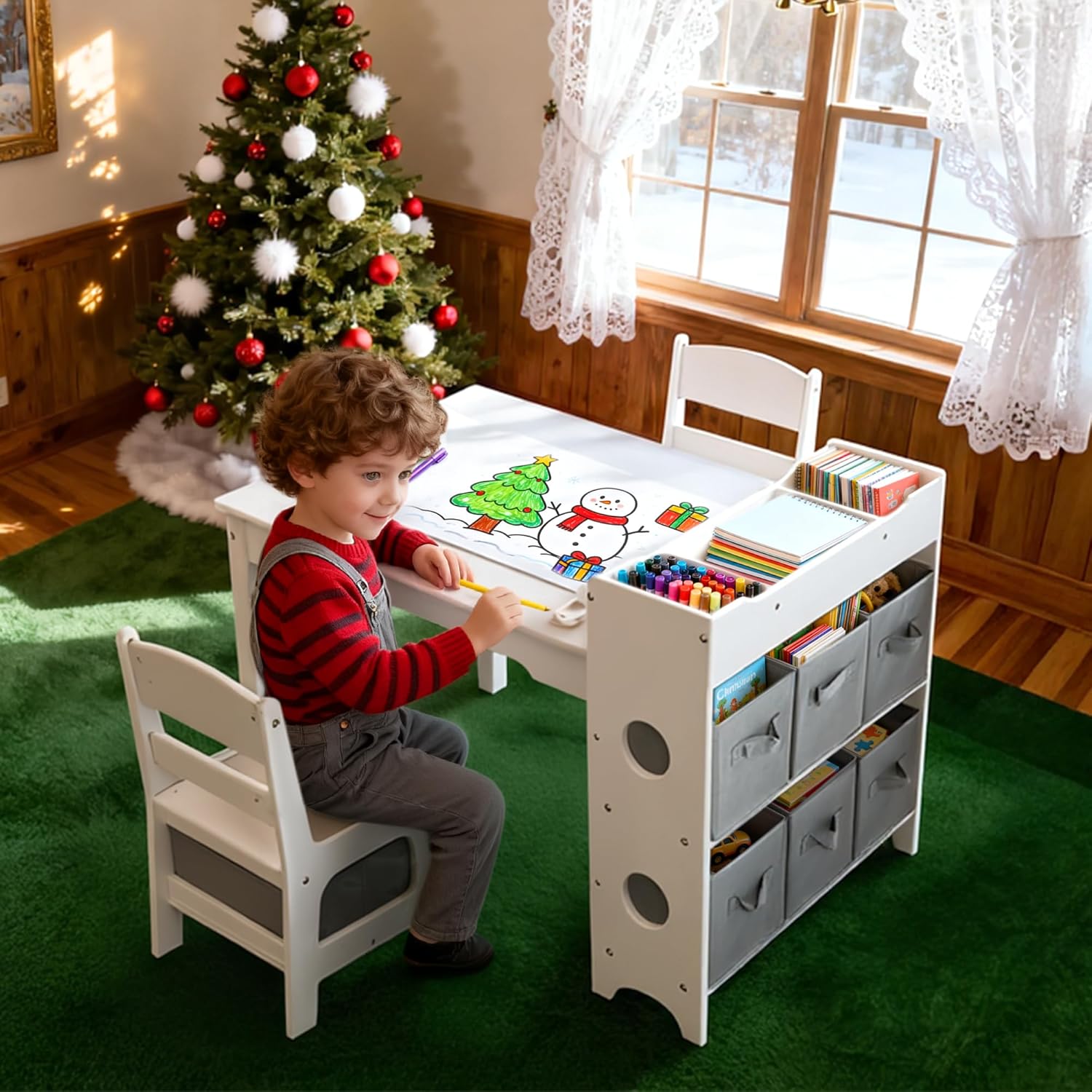 어린이 미술 테이블 및 의자 세트, 어린이 그림 그리기 - Art And Craft For Nursery 리뷰 및 가격