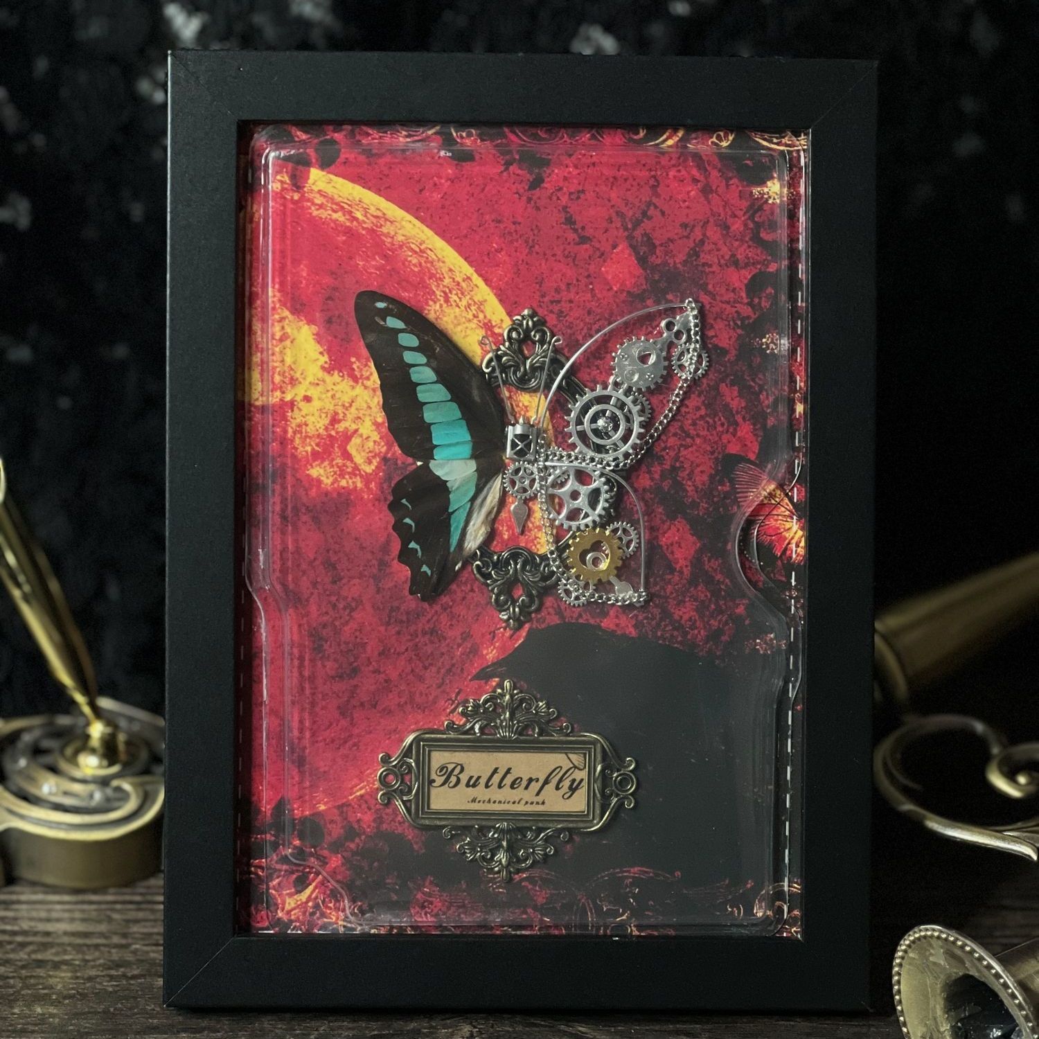 스팀펑크 나비 프레임 DIY 키트 실제 곤충 표본 기계 - Art Craft Butterfly 리뷰 및 가격