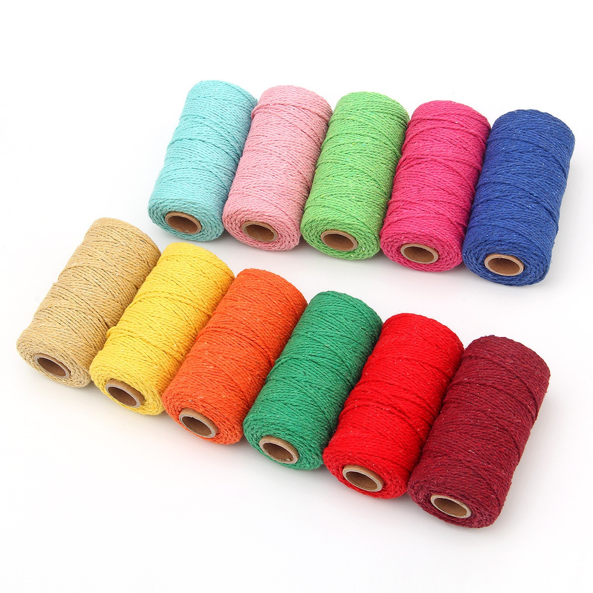 2mm 로프 트위스트 코드 100m 코튼 로프 다채로운 - Macrame Cord Cotton 리뷰 및 가격