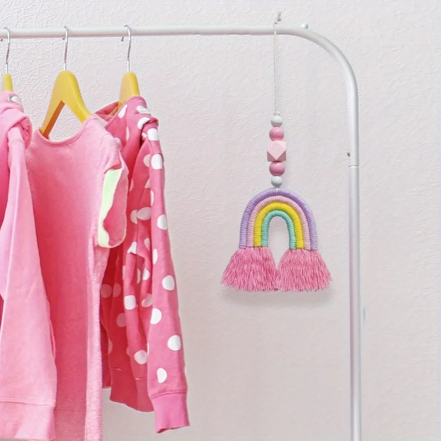 무지개 바람종 미니어처 장식품, 벽걸이 장식, 홈 데코 - Art And Craft For Nursery 리뷰 및 가격