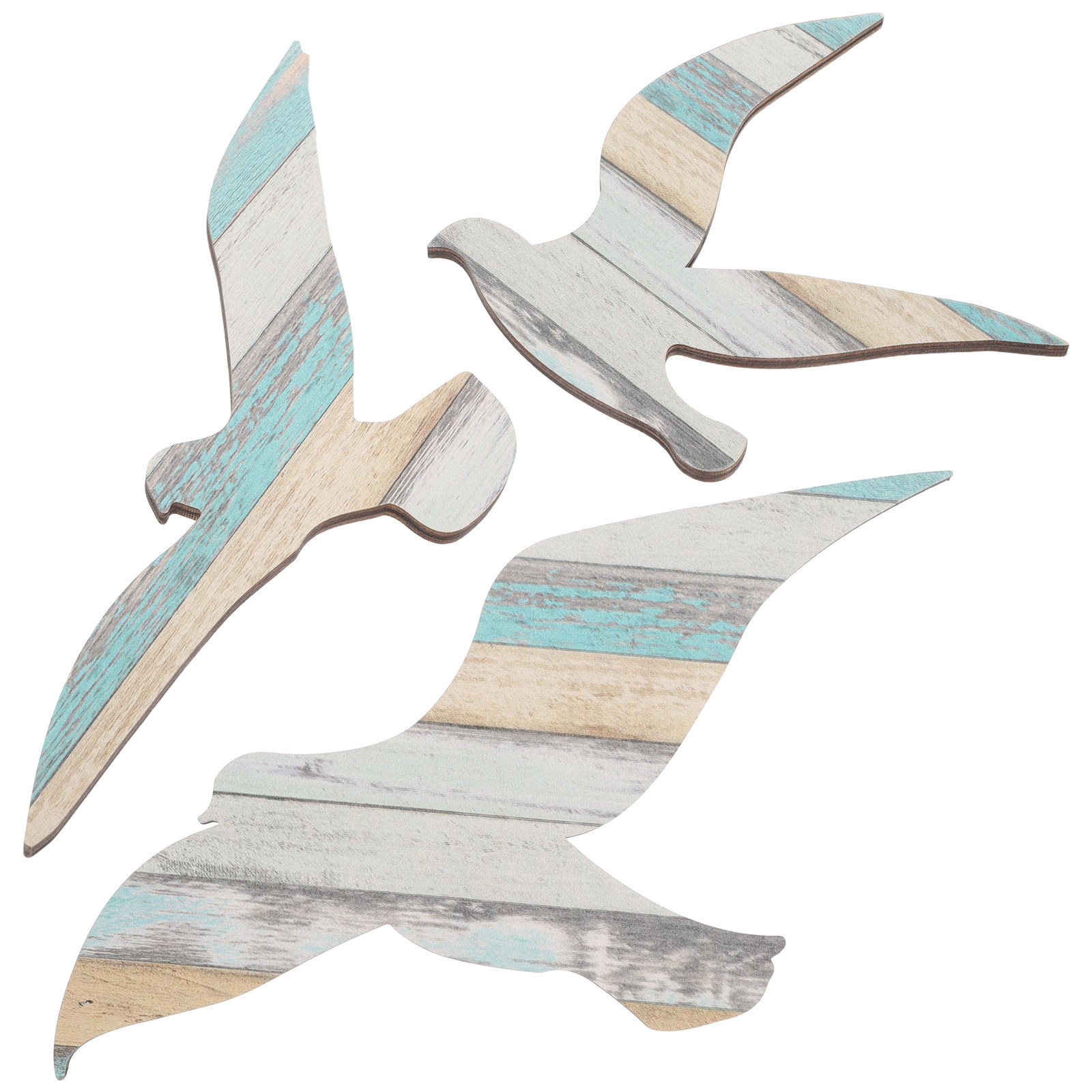 3개 세트 나무 갈매기 벽 장식, 지중해풍 해양 장식, - Art And Craft For Nursery 리뷰 및 가격