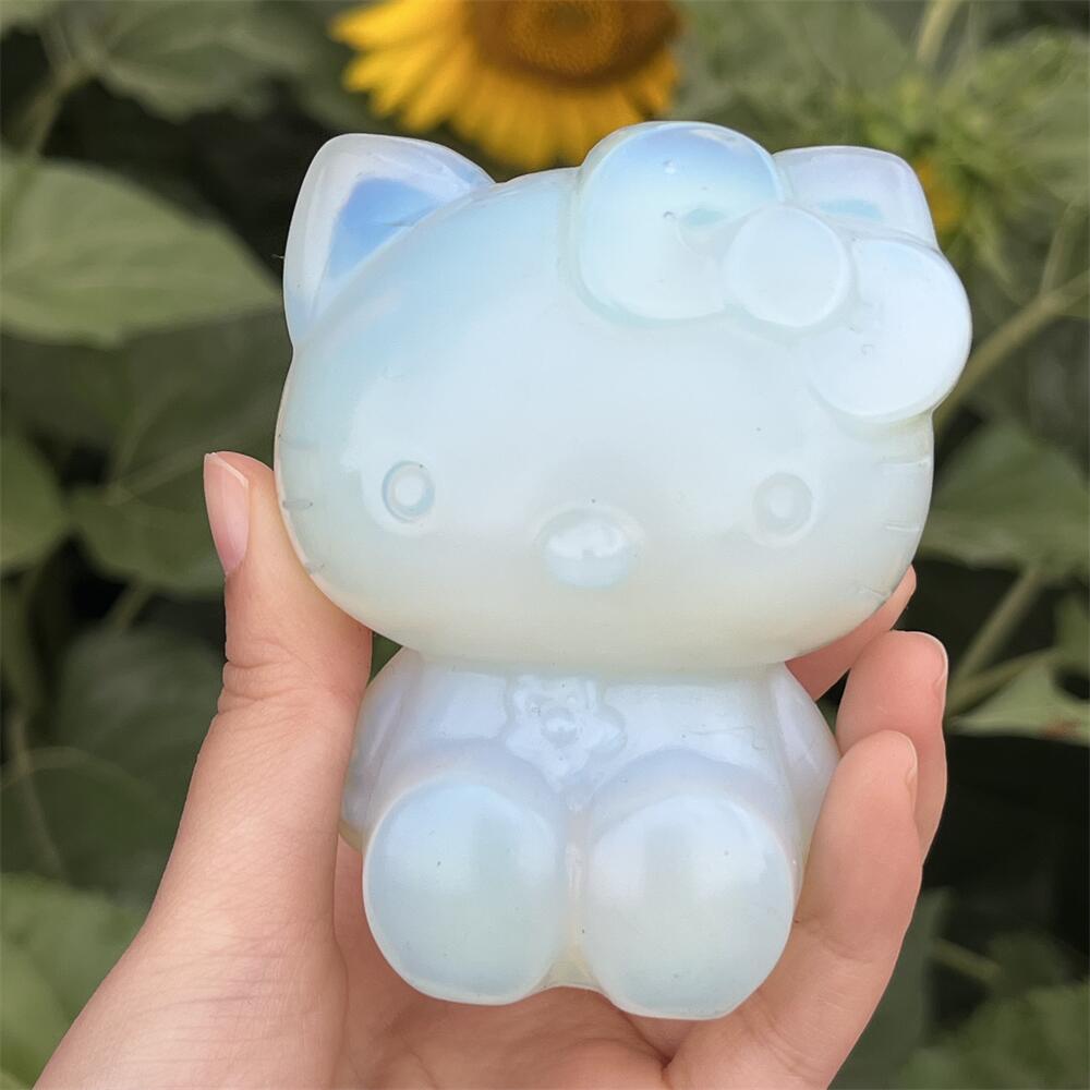 8.4cm 산리오 헬로키티 KT 고양이 오팔라이트 석영 - Tv Art And Craft 리뷰 및 가격