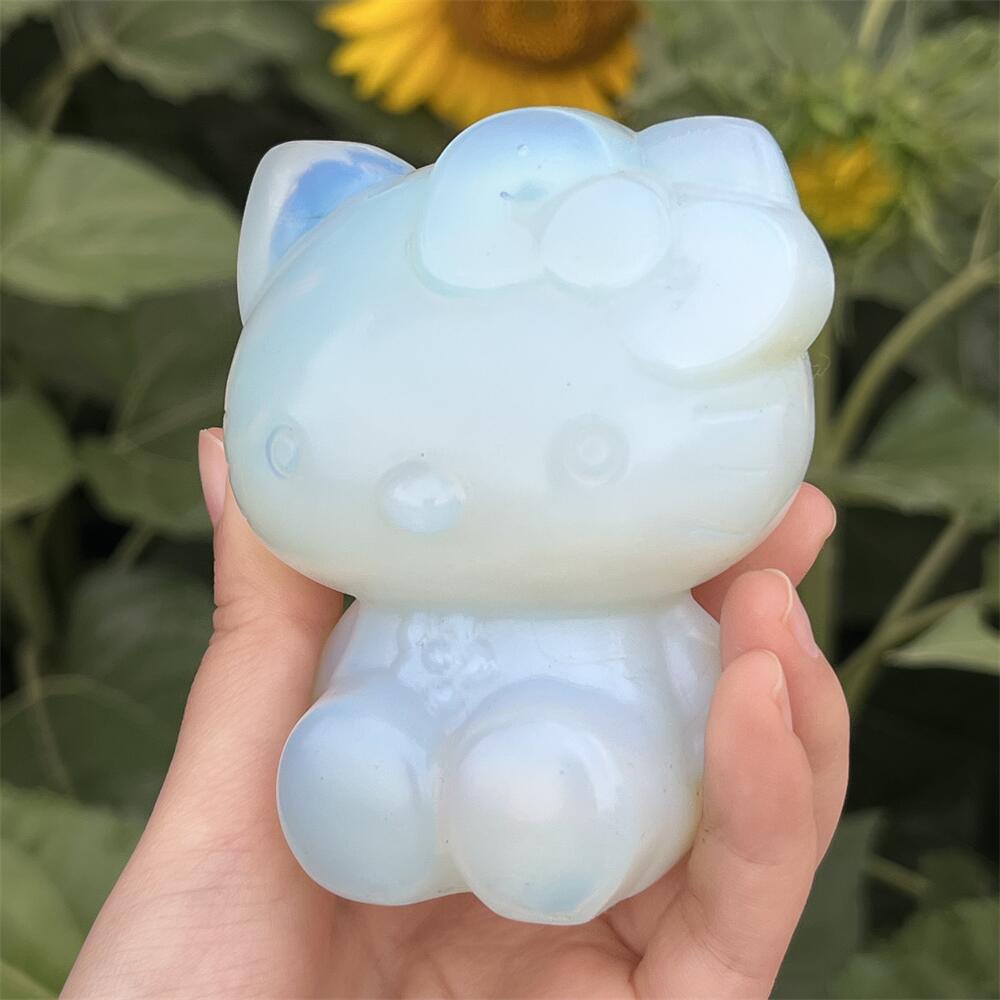 8.4cm 산리오 헬로키티 KT 고양이 오팔라이트 석영 - Tv Art And Craft 리뷰 및 가격