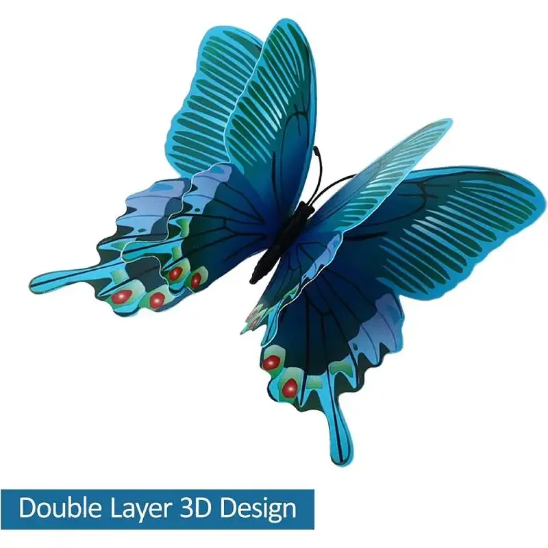 12개 3D 컬러풀 나비 벽 스티커 DIY 아트 데코  - Art And Craft For Nursery 리뷰 및 가격