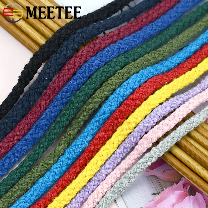 10/50M 5/7mm 면끈 재봉용 꼬임 로프 가방끈  - Macrame Cord Cotton 리뷰 및 가격