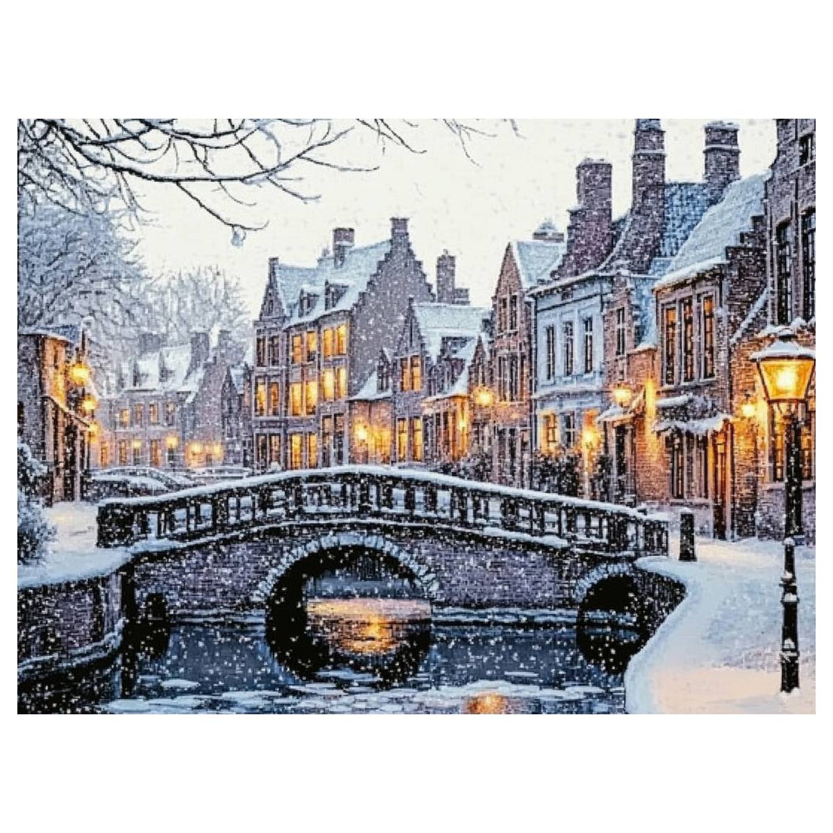 겨울의 도시 30X40CM/11.8X15.7인치 크로스 - Art Craft Winter 리뷰 및 가격