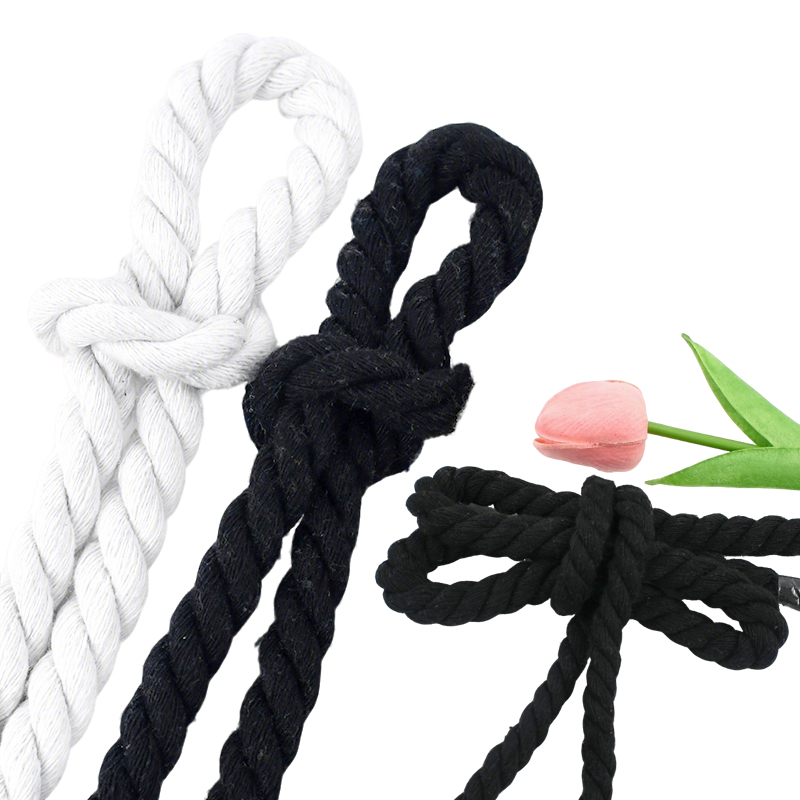 5-20mm 화이트/블랙 면끈 5/8M 3가닥 꼬임 봉 - Macrame Cord Cotton 리뷰 및 가격