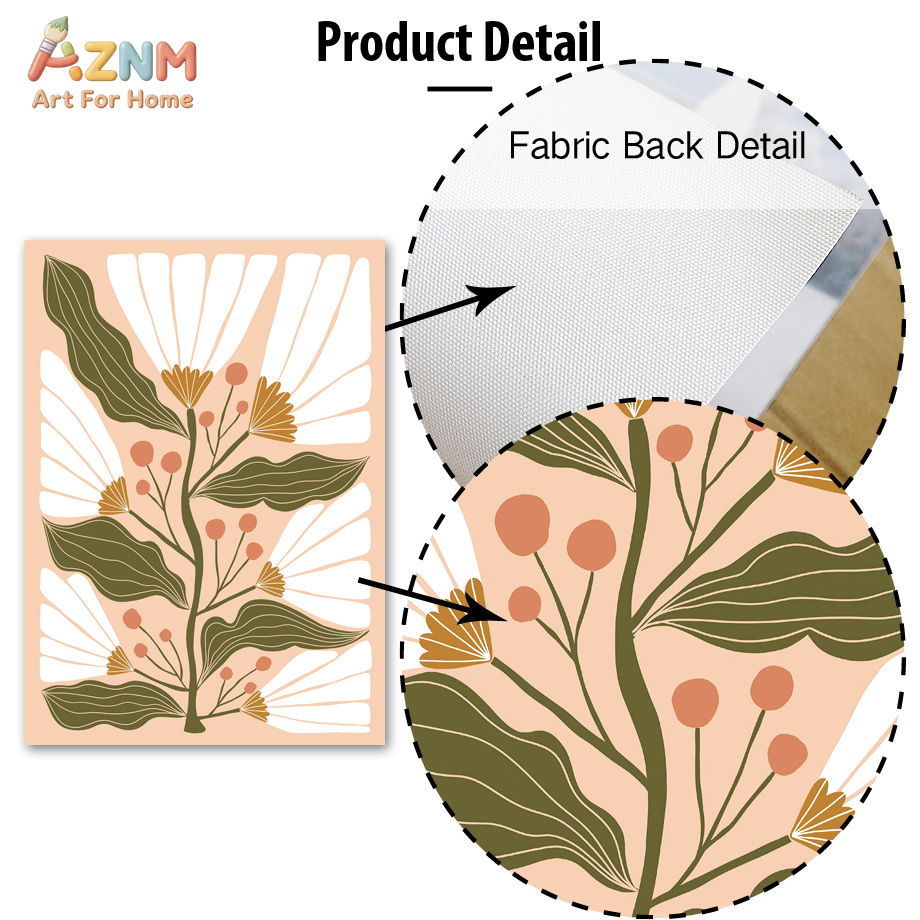 AZNM Boho 꽃무늬 캔버스 벽 예술 추상 꽃병 나 - Art Craft Butterfly 리뷰 및 가격