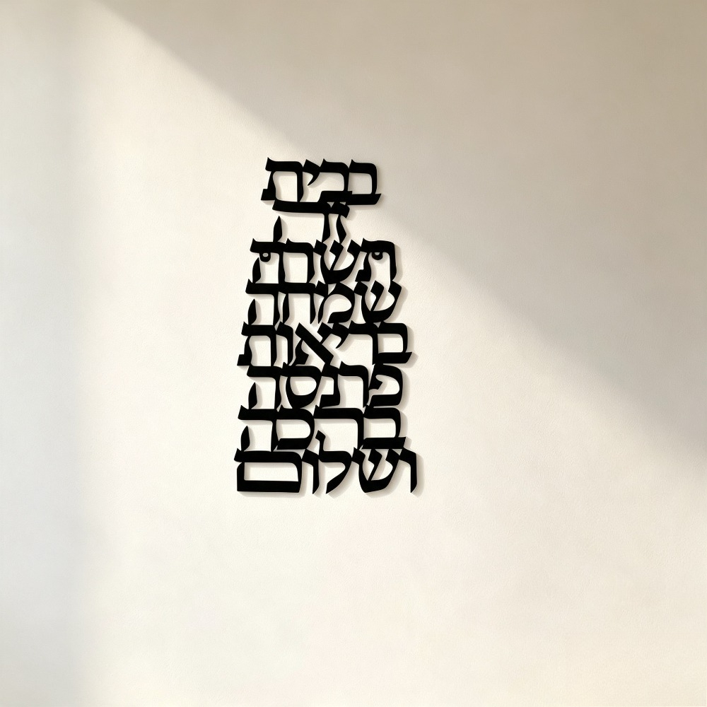 CIFBUY 철제 벽 장식 빈티지 히브리어 캘리그라피  - Art & Craft Paper Ideas For Kids 리뷰 및 가격
